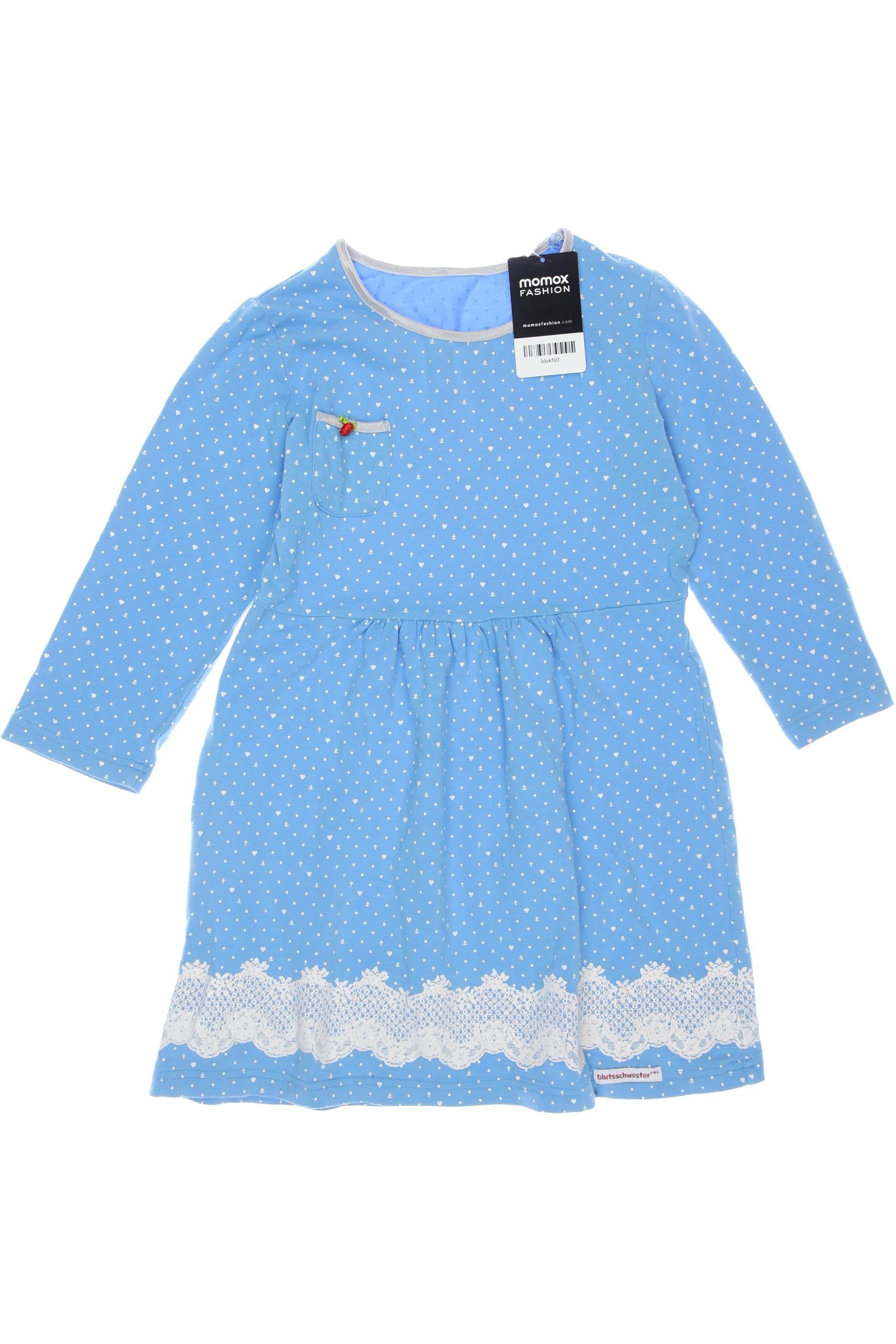 

Blutsgeschwister Mädchen Kleid, blau, Gr. 104