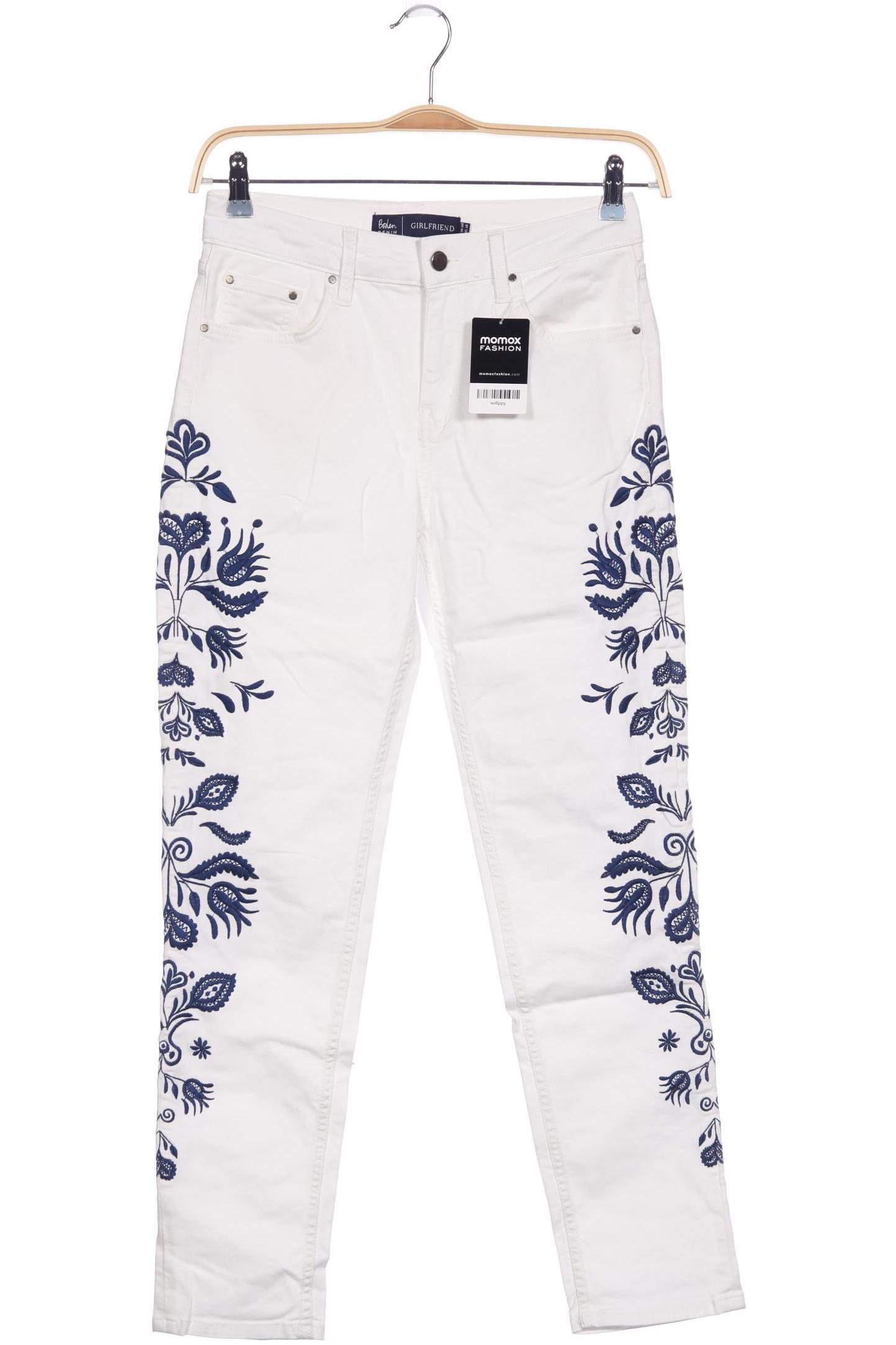 

Boden Damen Jeans, weiß, Gr. 10