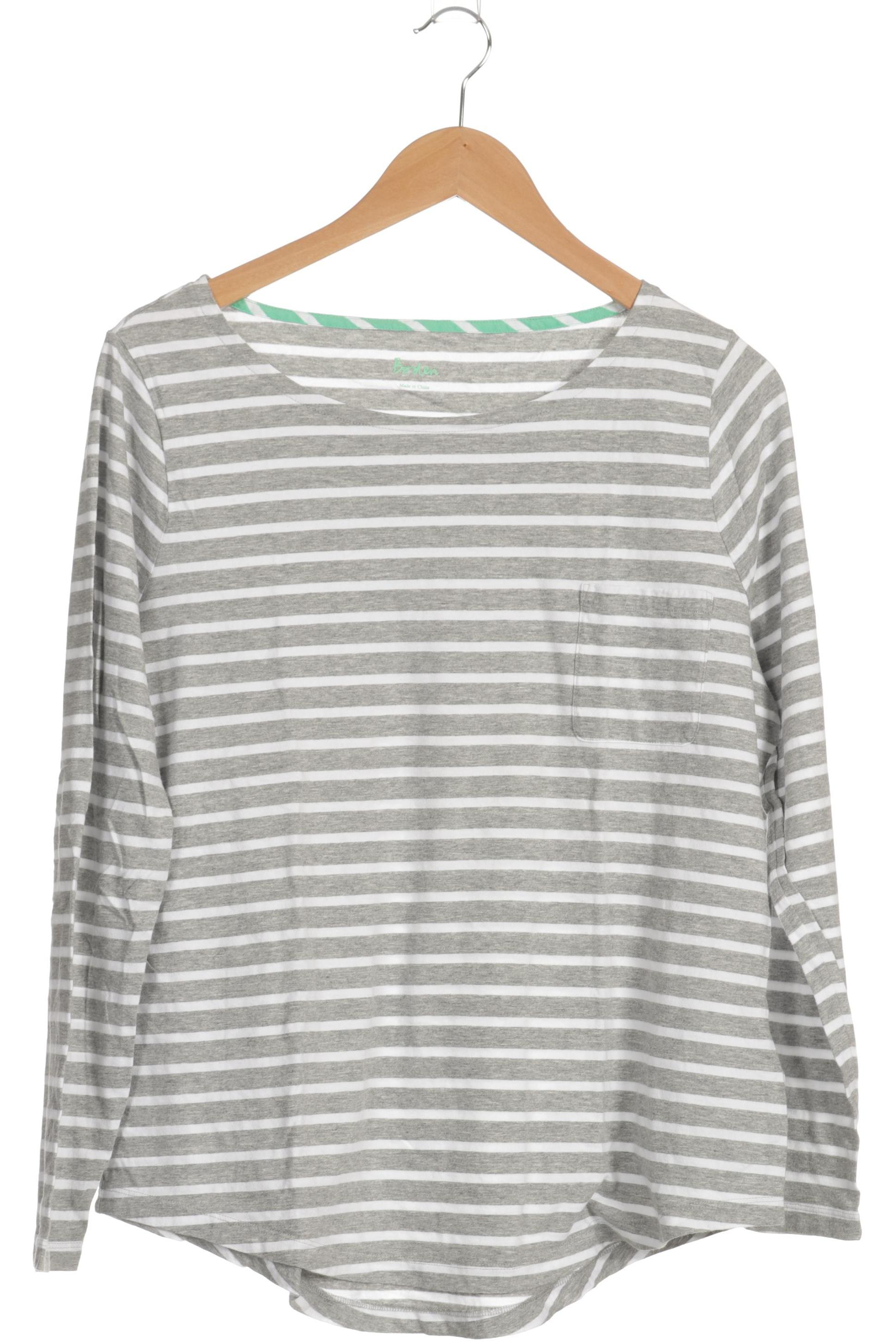 

Boden Damen Langarmshirt, grau, Gr. 18