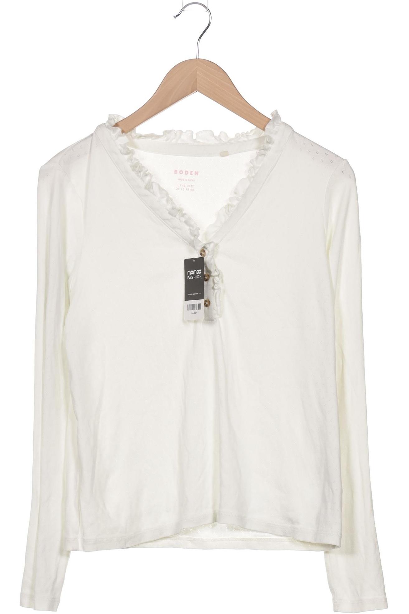 

Boden Damen Langarmshirt, weiß, Gr. 42
