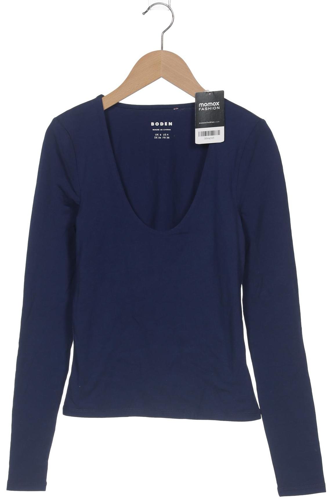 

Boden Damen Langarmshirt, blau, Gr. 34