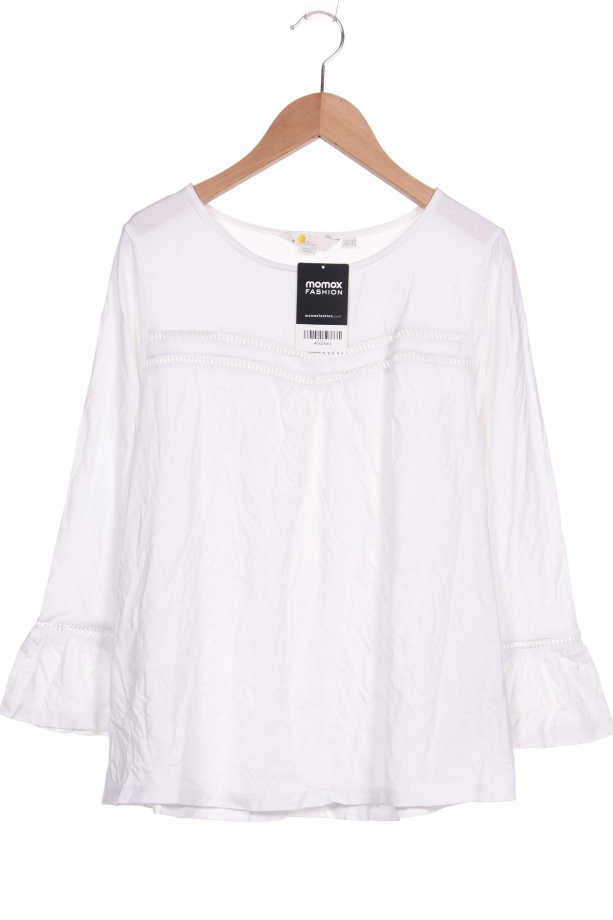 

Boden Damen Langarmshirt, weiß