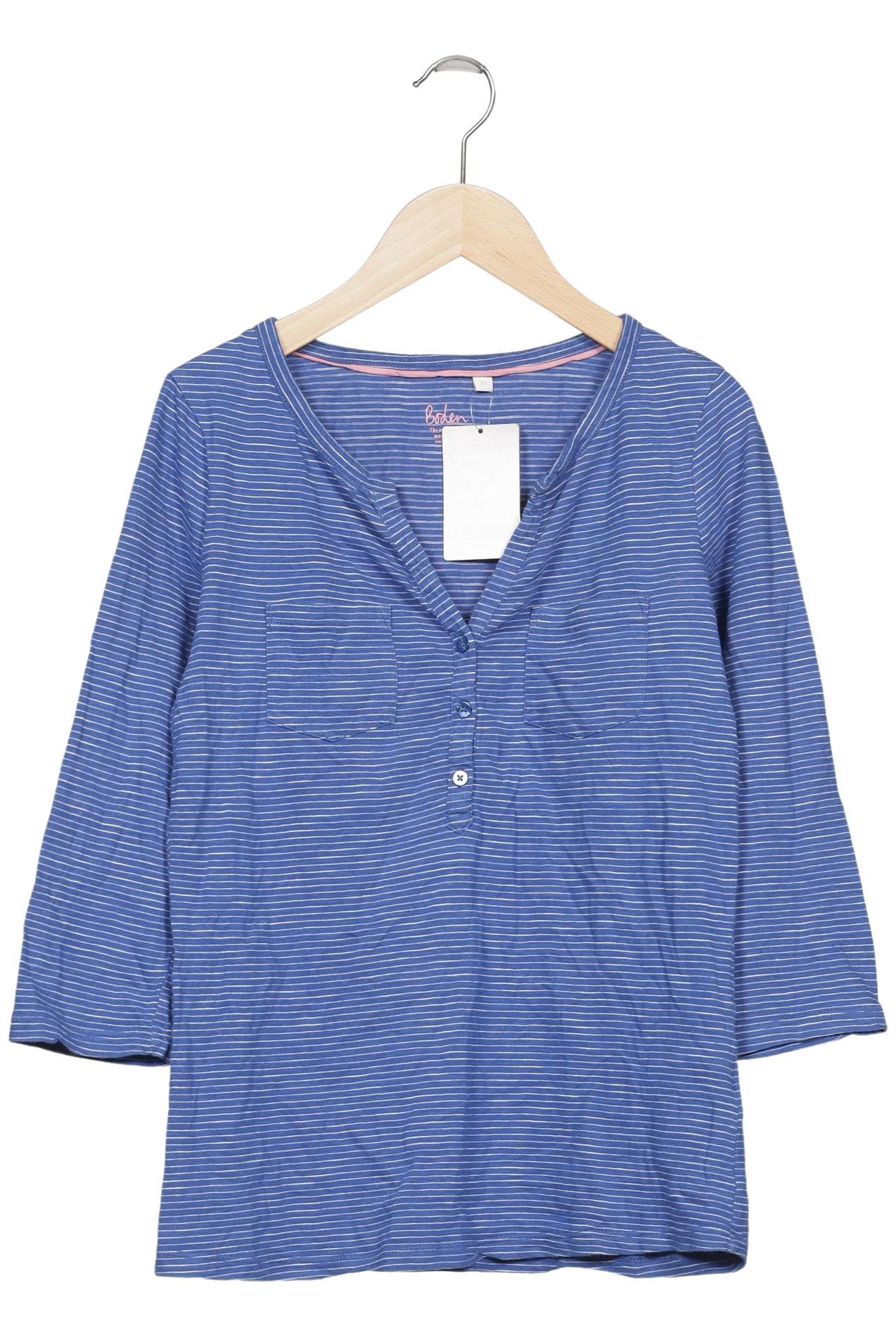 

Boden Damen Langarmshirt, hellblau, Gr. 34