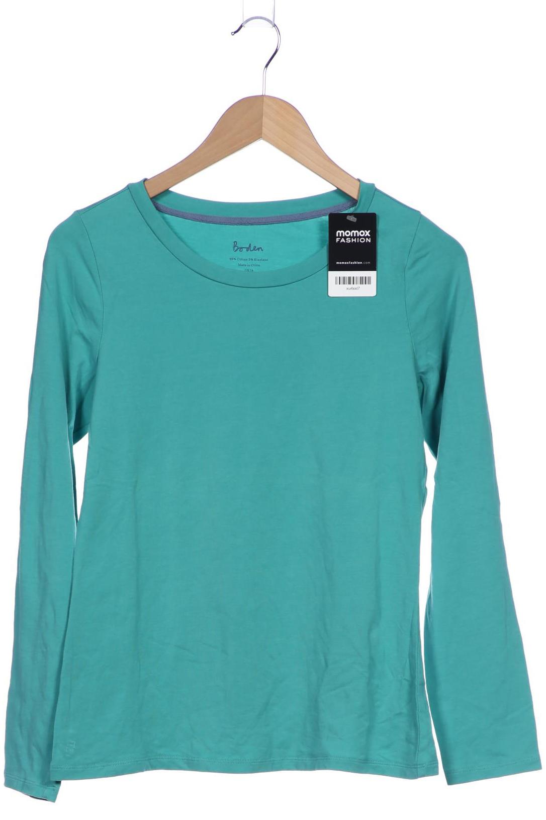 

Boden Damen Langarmshirt, türkis, Gr. 14