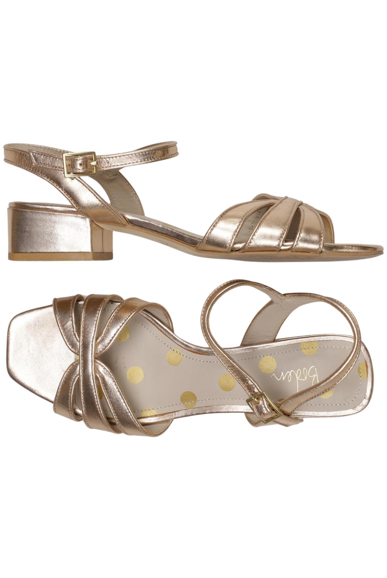 

Boden Damen Sandale, gold, Gr. 38