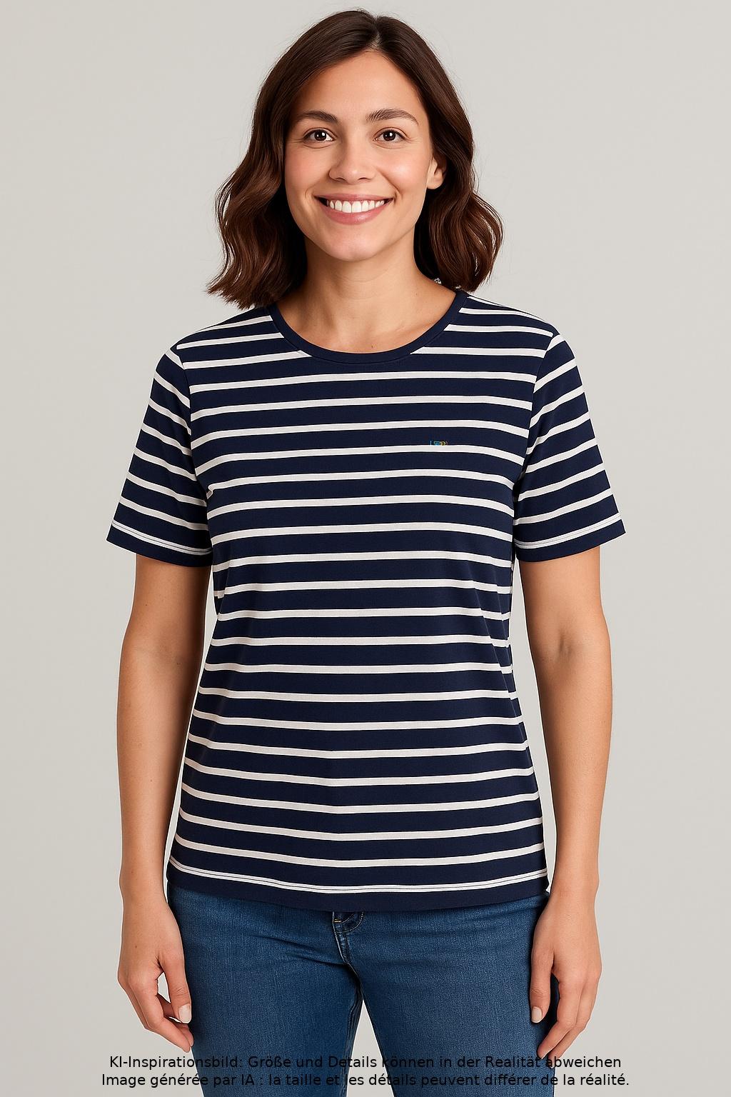 

Boden Damen T-Shirt, mehrfarbig, Gr. 40