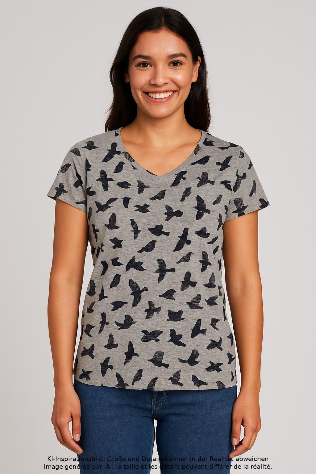 

Boden Damen T-Shirt, grau, Gr. 38