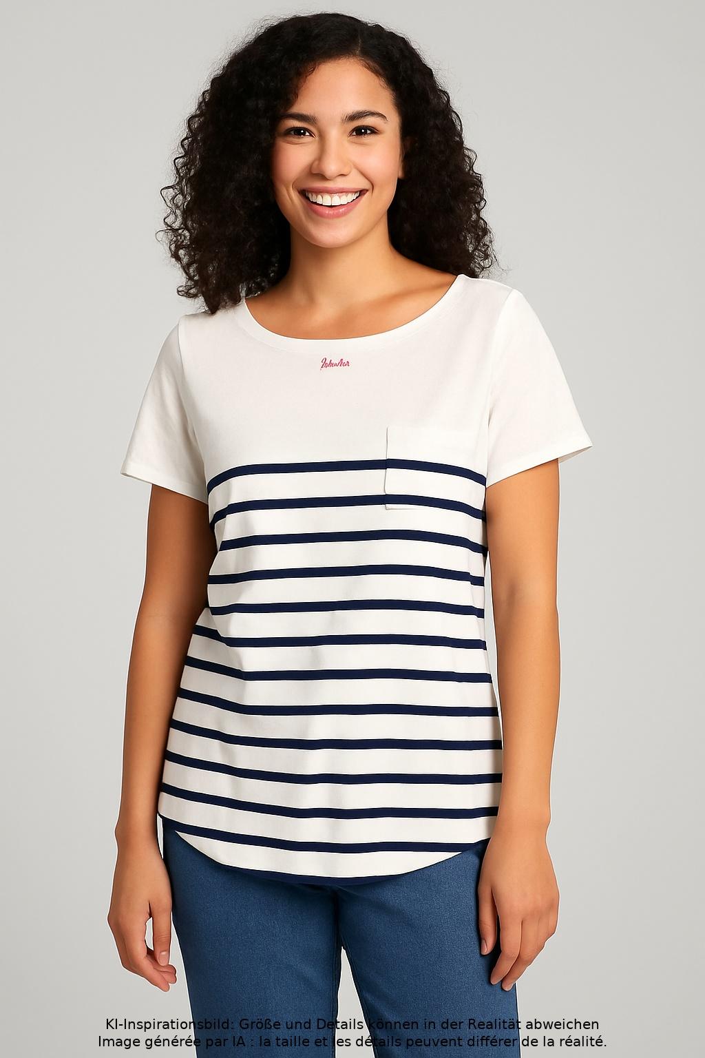 

Boden Damen T-Shirt, mehrfarbig, Gr. 42
