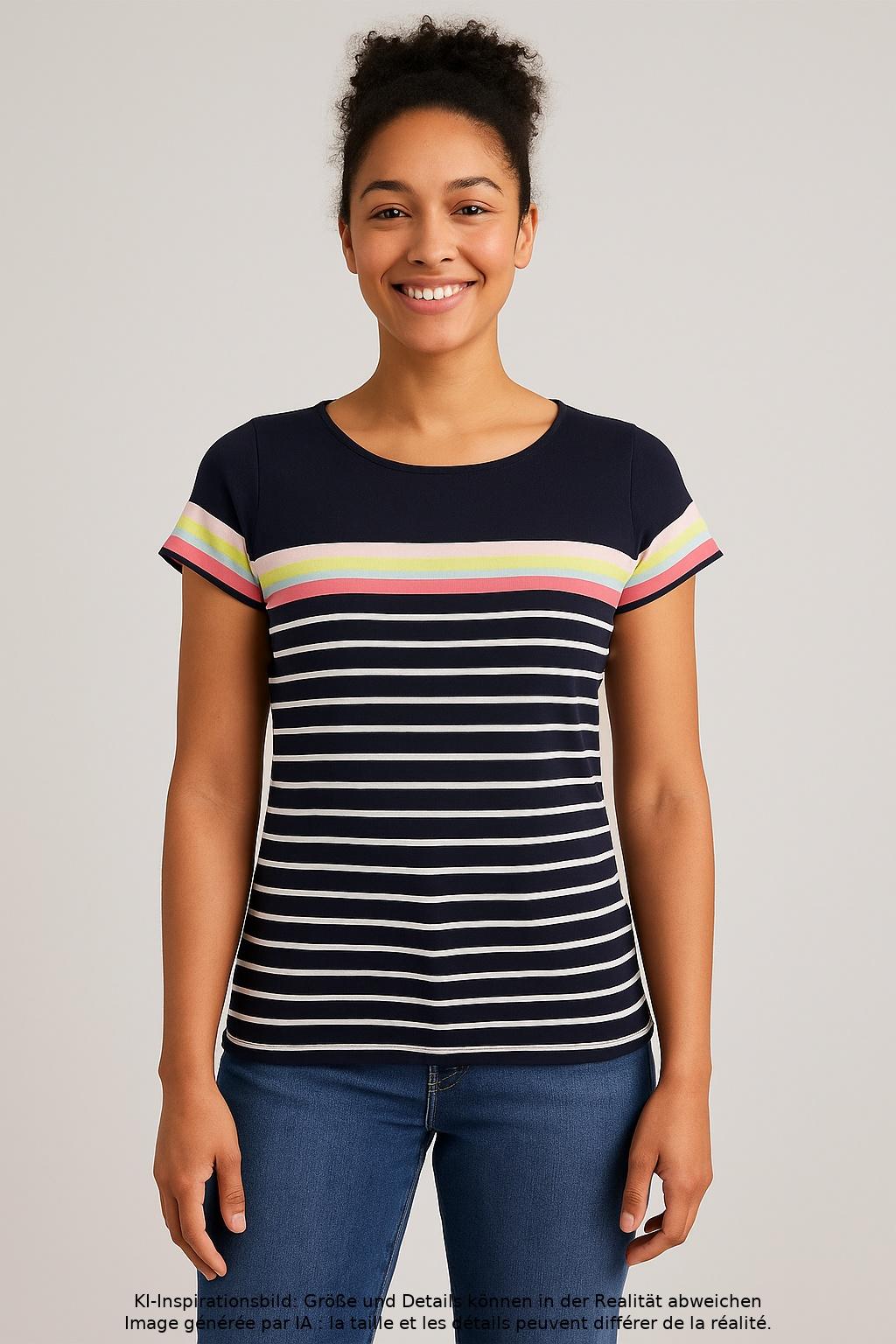 

Boden Damen T-Shirt, mehrfarbig, Gr. 34