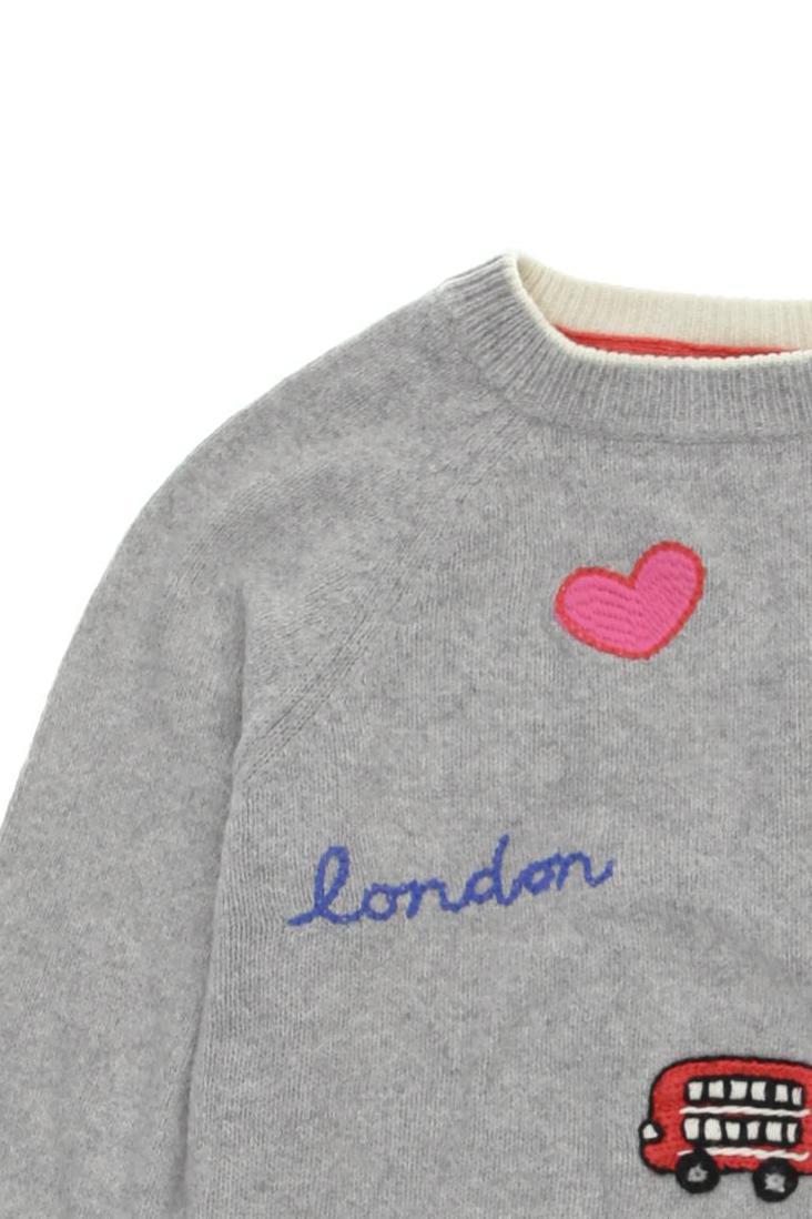 Thumbnail - Boden Mädchen Pullover, grau, Gr. 140
