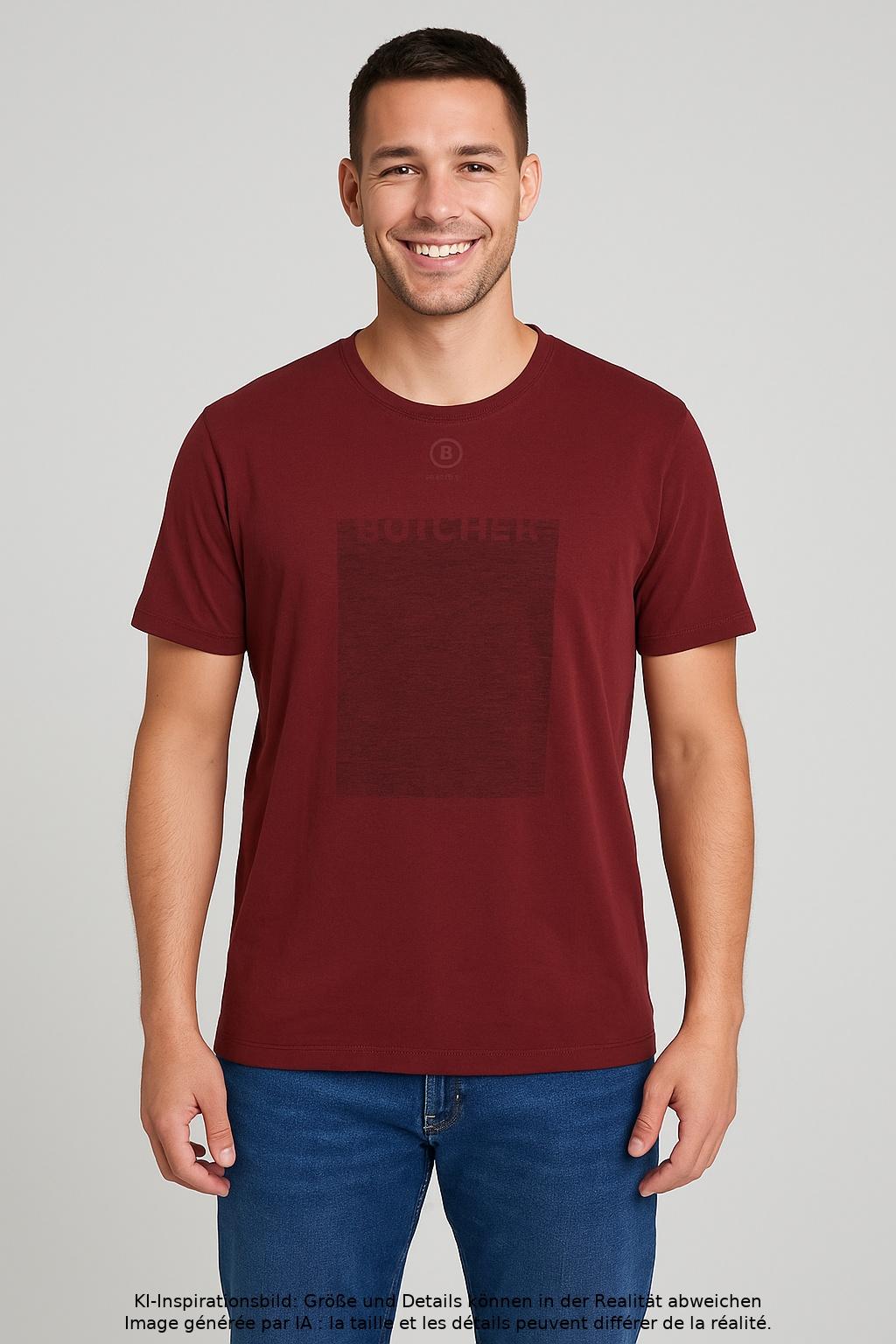

Bogner Herren T-Shirt, bordeaux, Gr. 54