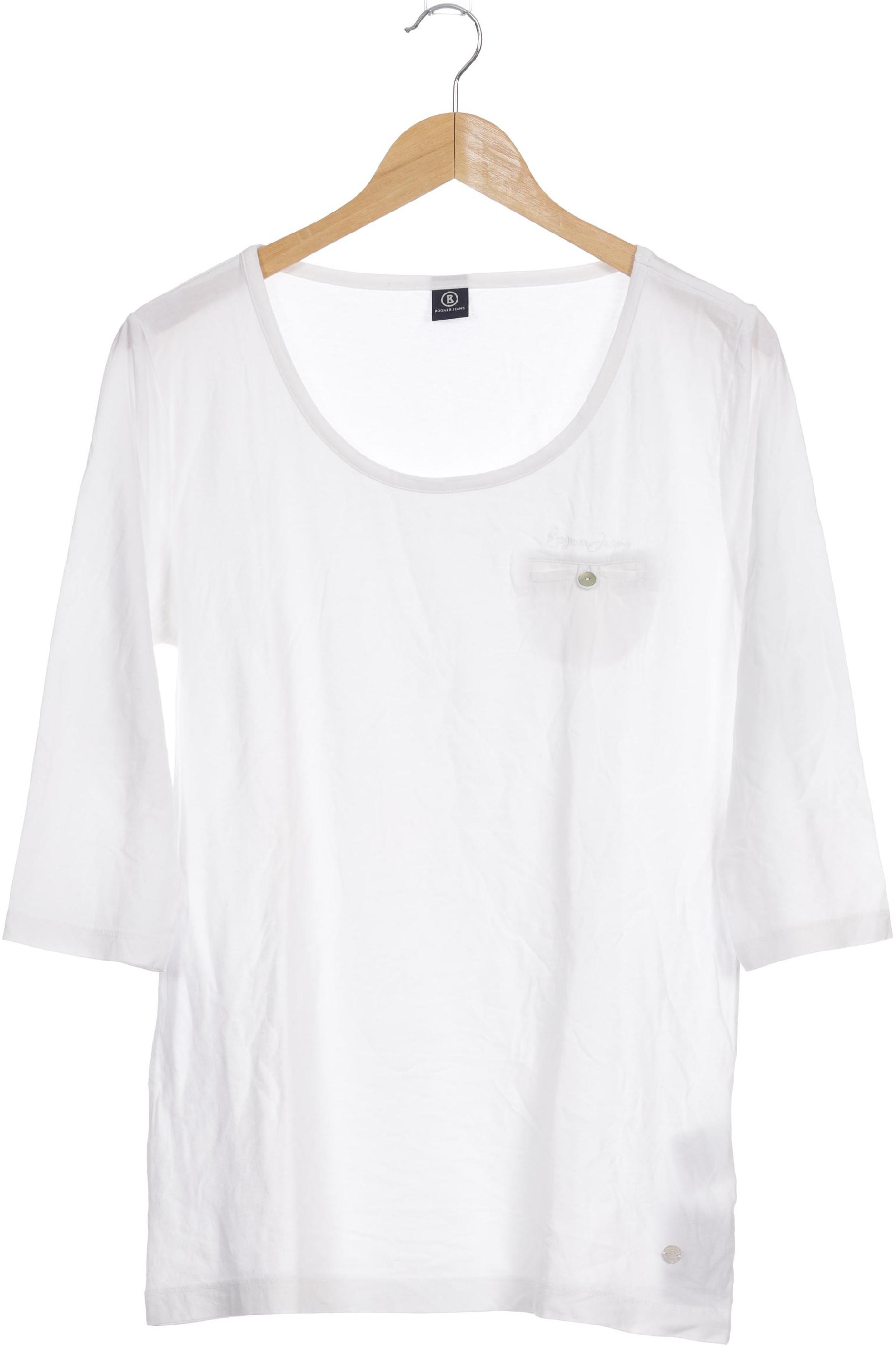 

Bogner Jeans Damen Langarmshirt, weiß, Gr. 42