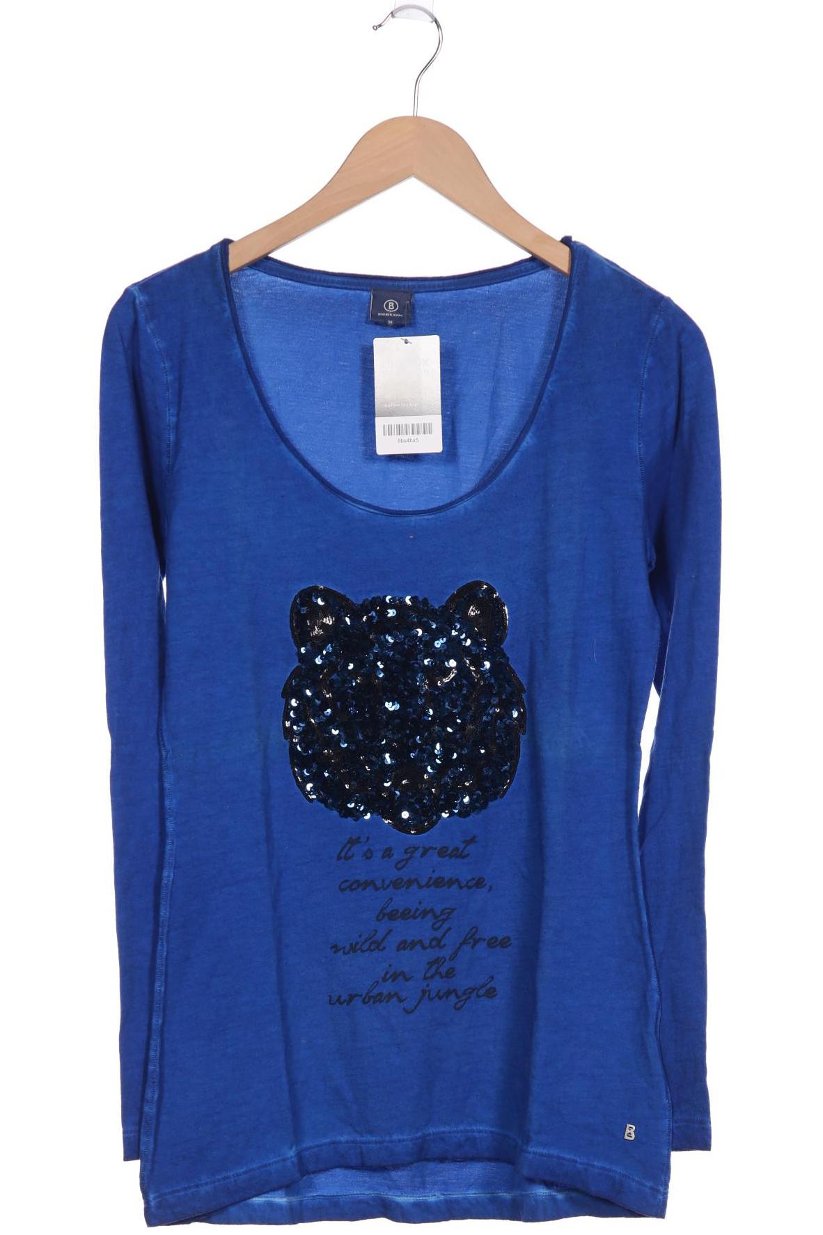 

Bogner Jeans Damen Langarmshirt, blau, Gr. 36