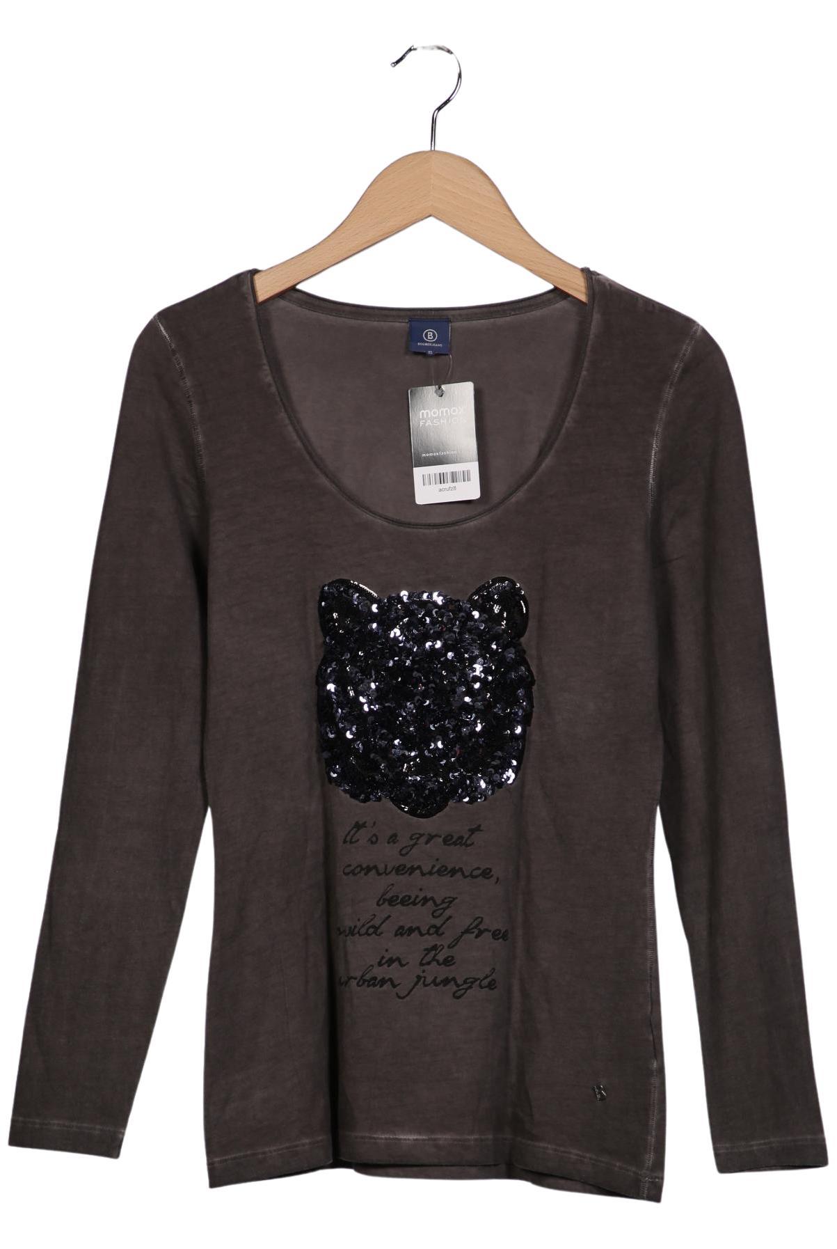 

Bogner Jeans Damen Langarmshirt, grau, Gr. 34