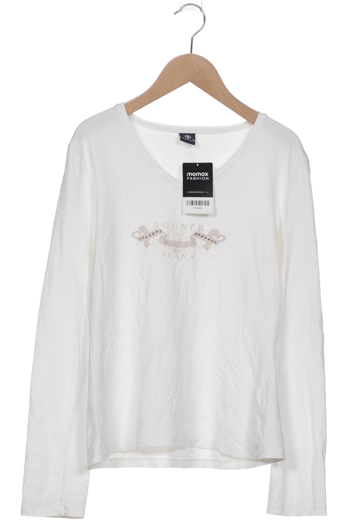 

Bogner Jeans Damen Langarmshirt, weiß, Gr. 40
