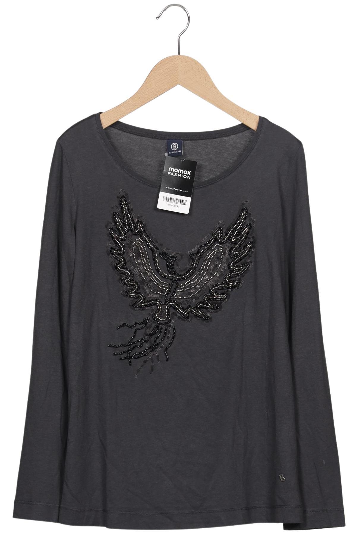 

Bogner Jeans Damen Langarmshirt, grau, Gr. 36