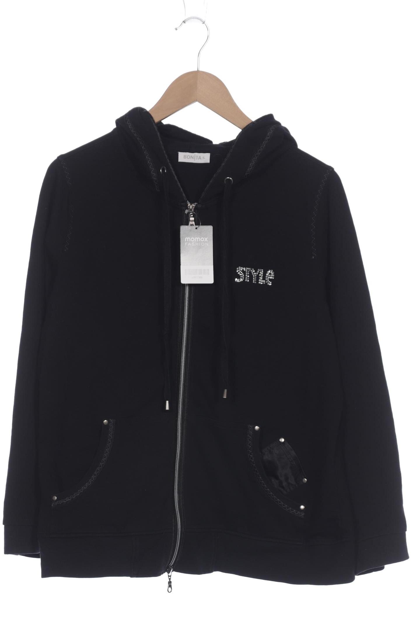 

Bonita Damen Kapuzenpullover, schwarz, Gr. 44