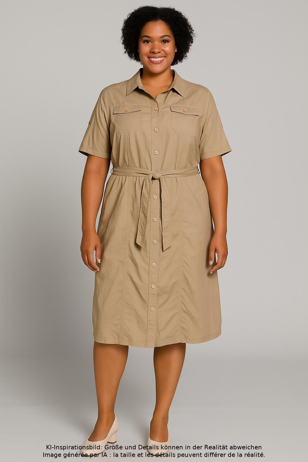 

Bonita Damen Kleid, beige, Gr. 46