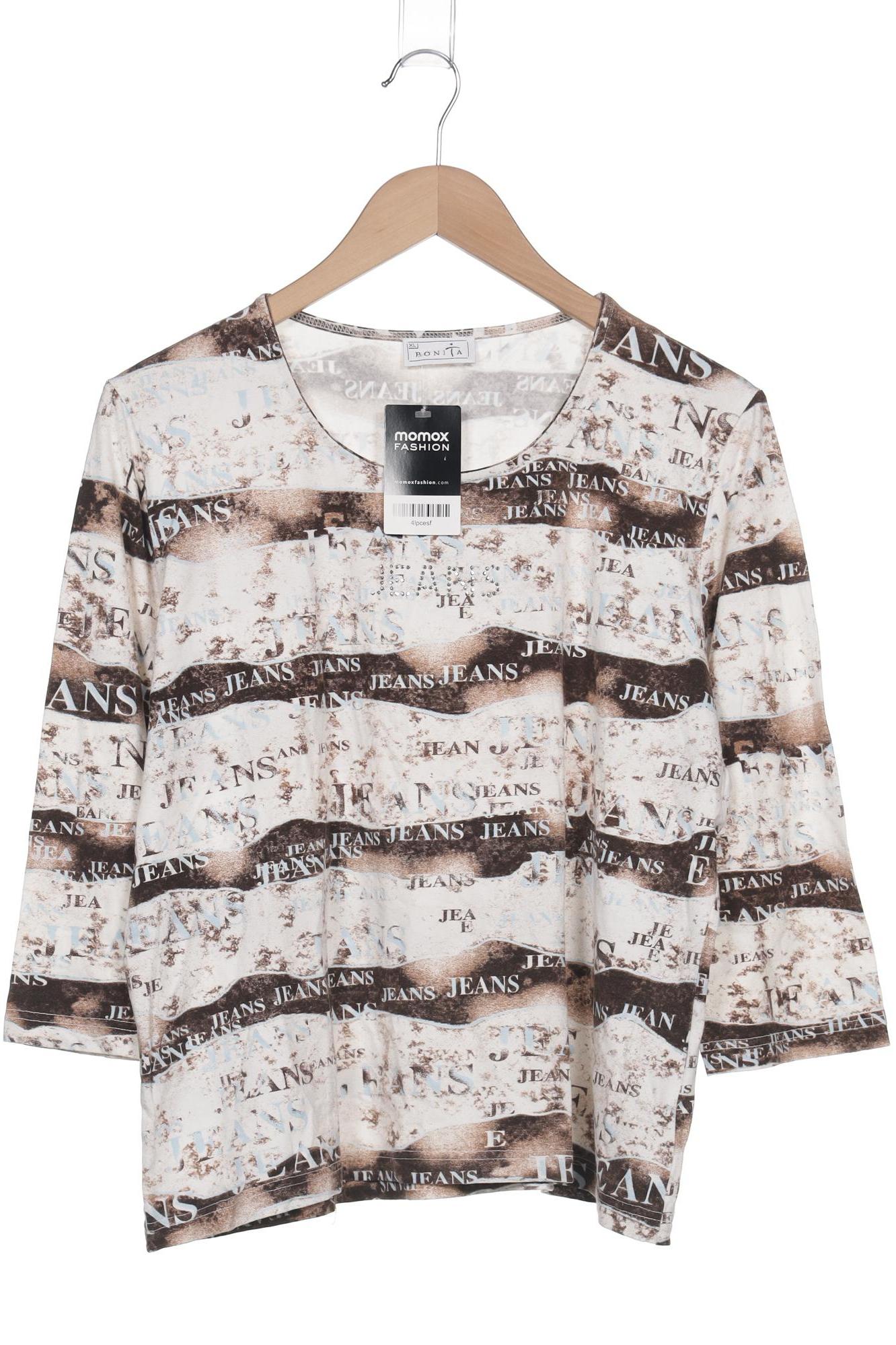 

Bonita Damen Langarmshirt, braun, Gr. 44