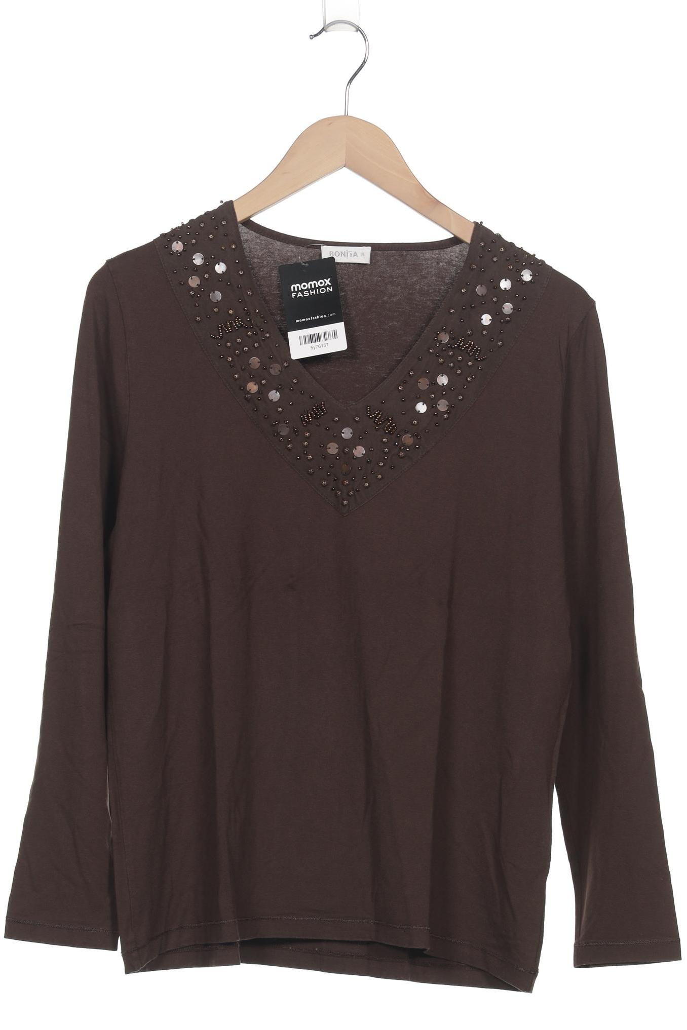 

Bonita Damen Langarmshirt, braun, Gr. 44