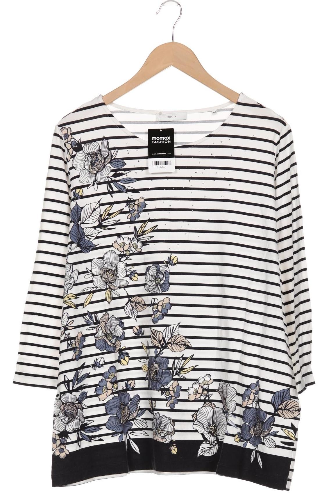 

Bonita Damen Langarmshirt, weiß, Gr. 46