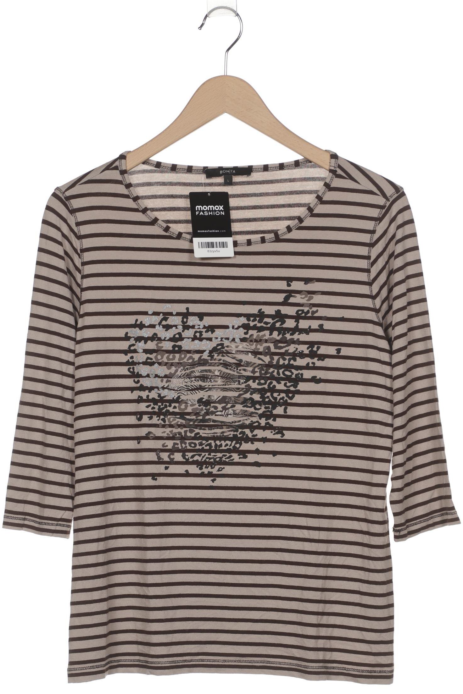 

Bonita Damen Langarmshirt, beige, Gr. 42