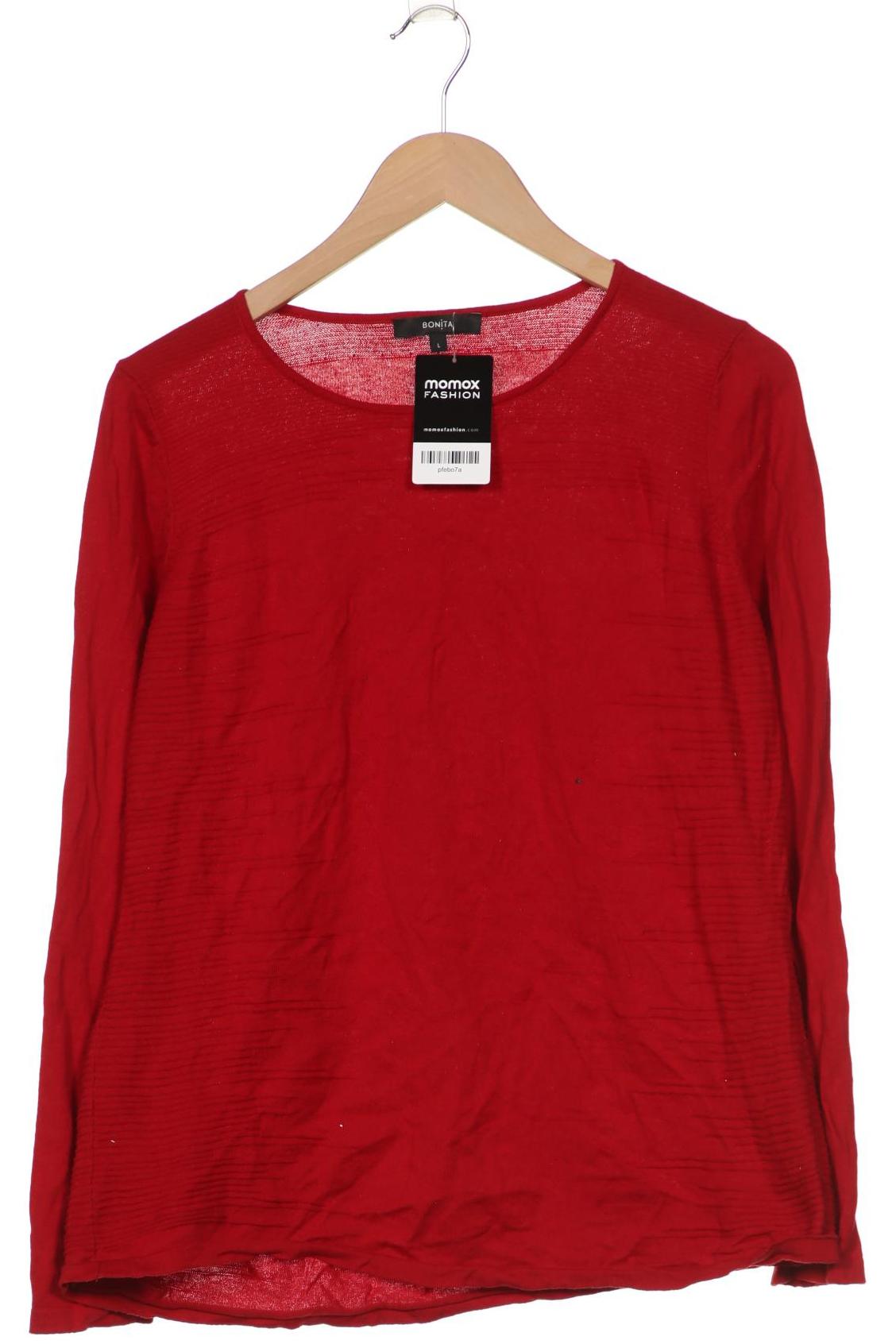 

Bonita Damen Langarmshirt, rot, Gr. 42