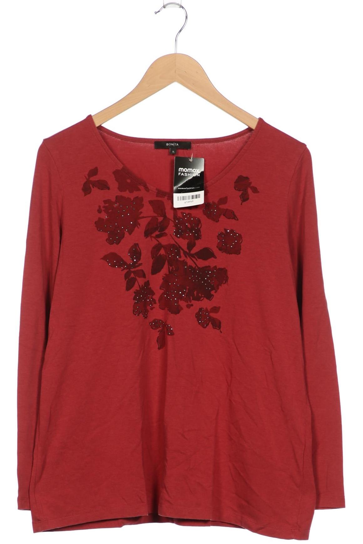 

Bonita Damen Langarmshirt, bordeaux, Gr. 44