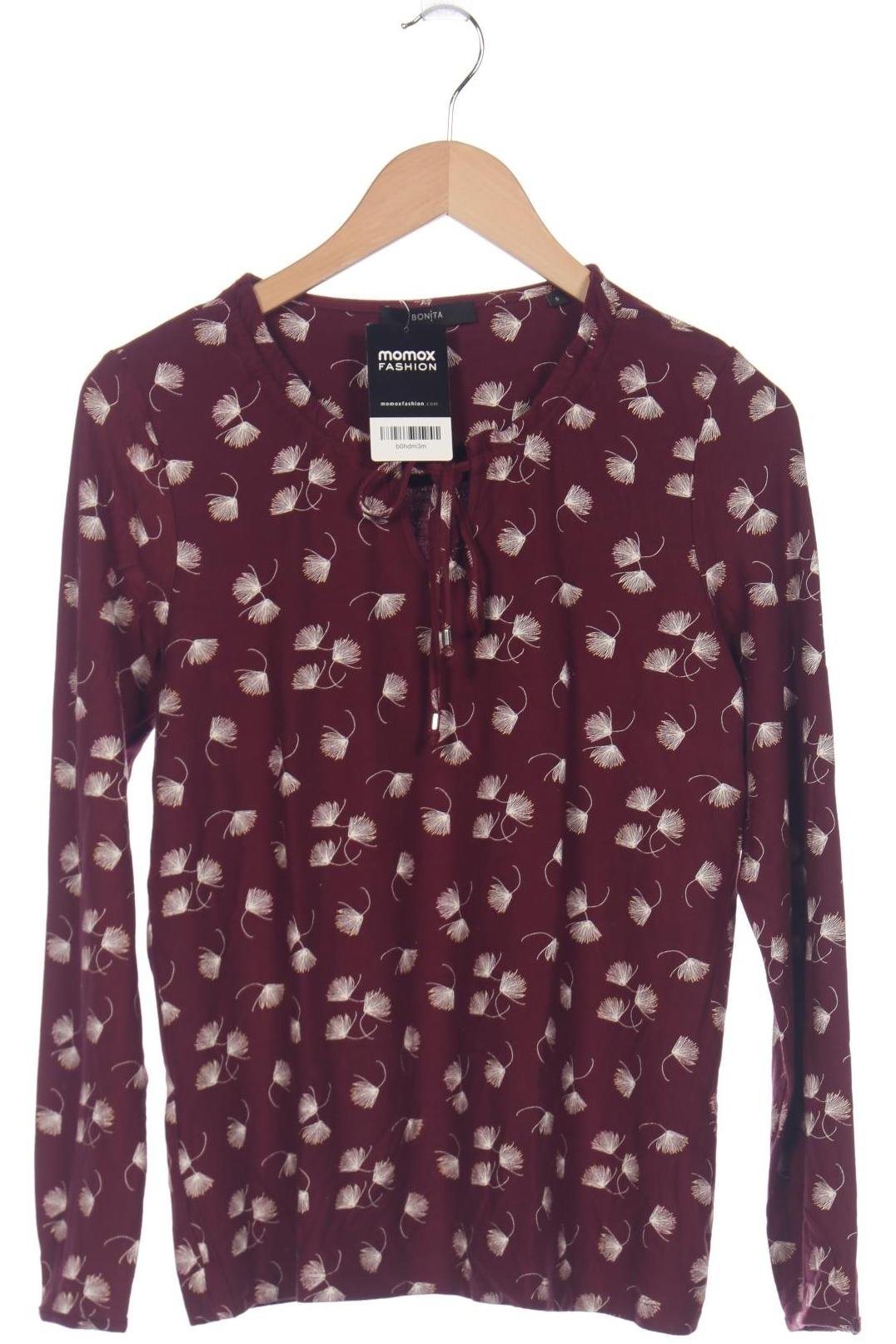 

Bonita Damen Langarmshirt, bordeaux, Gr. 36