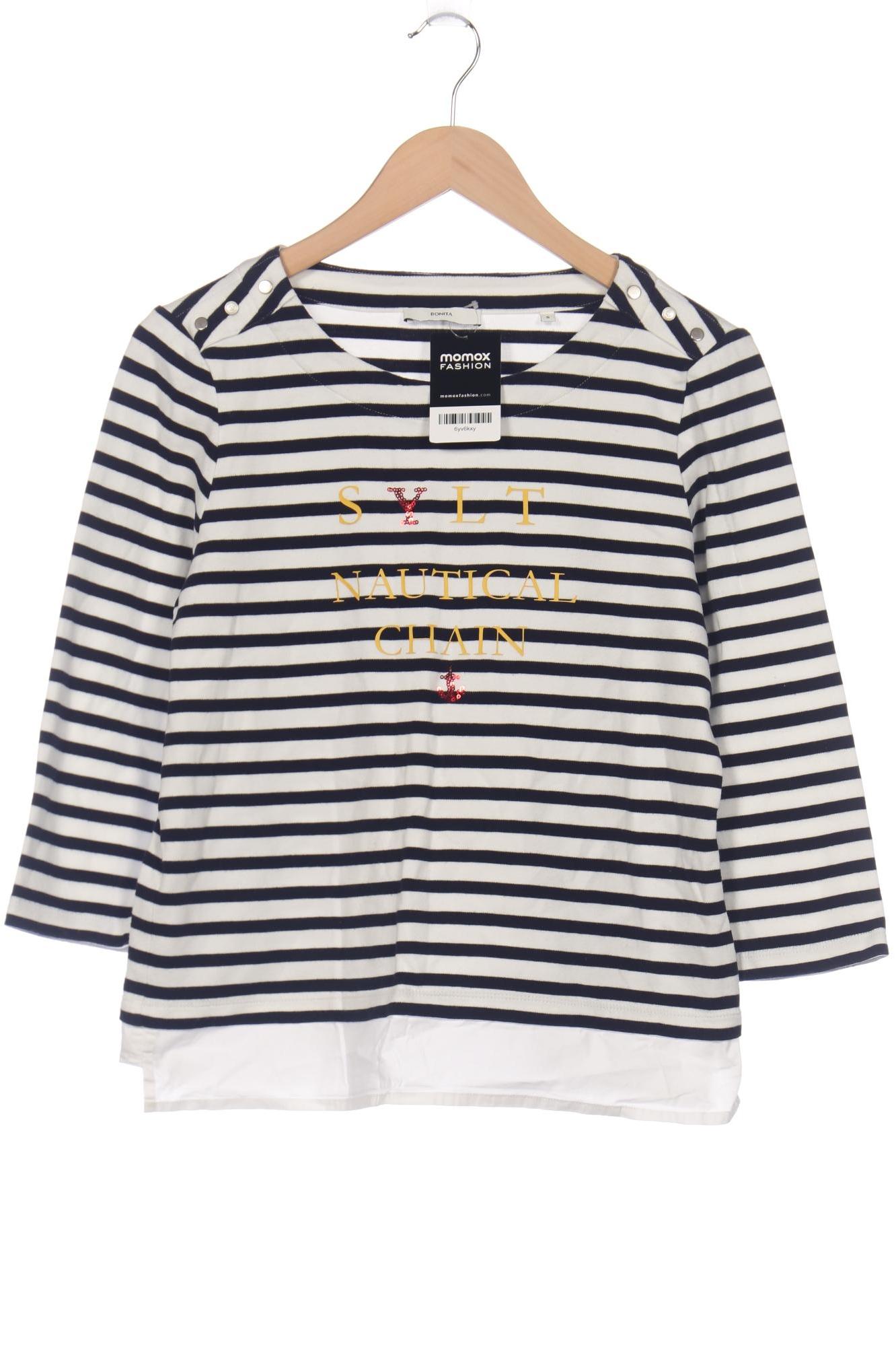 

Bonita Damen Langarmshirt, weiß, Gr. 36