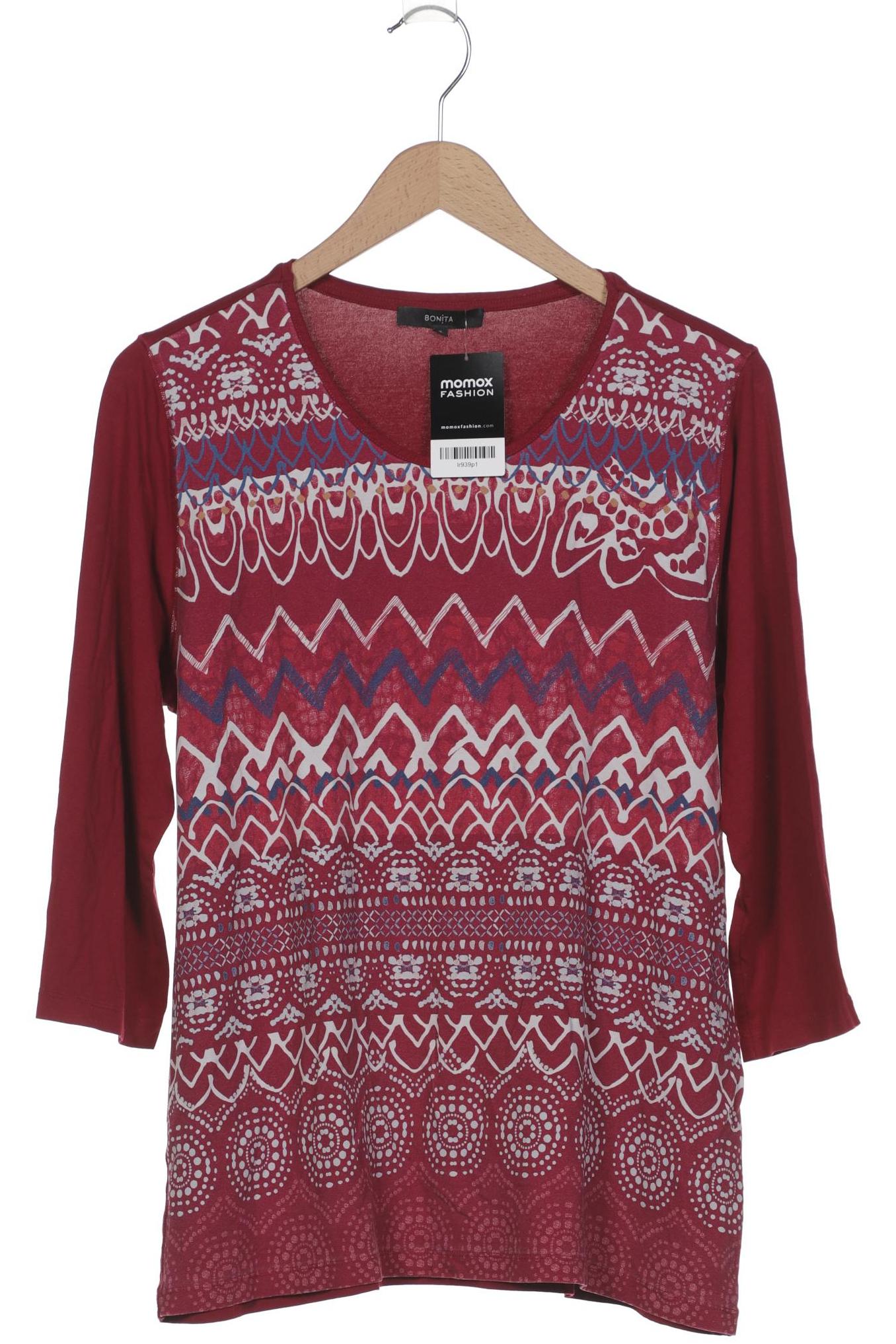 

Bonita Damen Langarmshirt, bordeaux, Gr. 44
