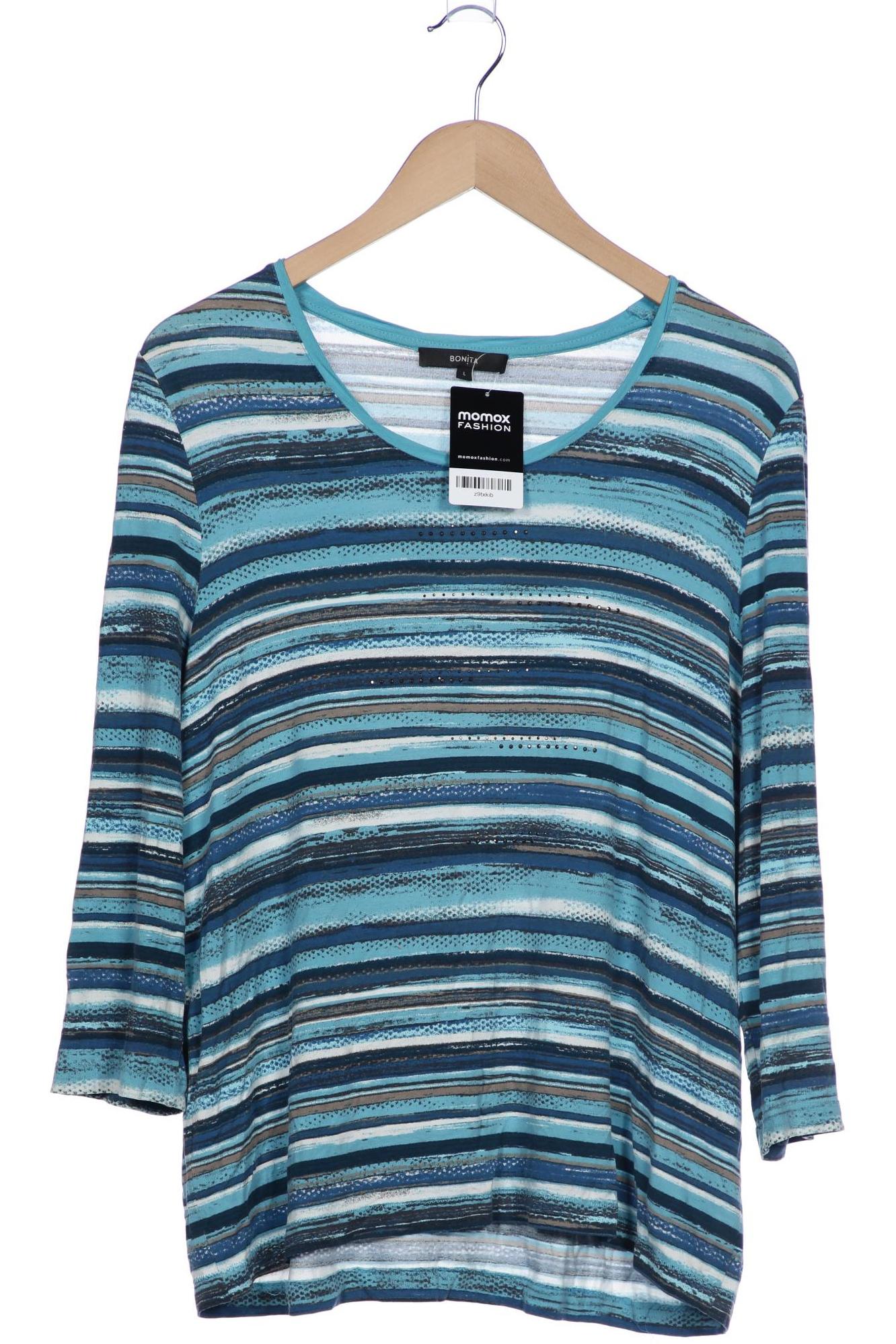 

Bonita Damen Langarmshirt, blau, Gr. 42
