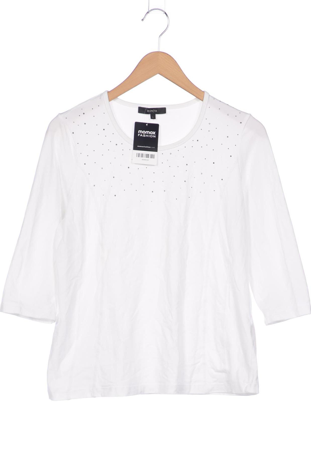 

Bonita Damen Langarmshirt, weiß, Gr. 42