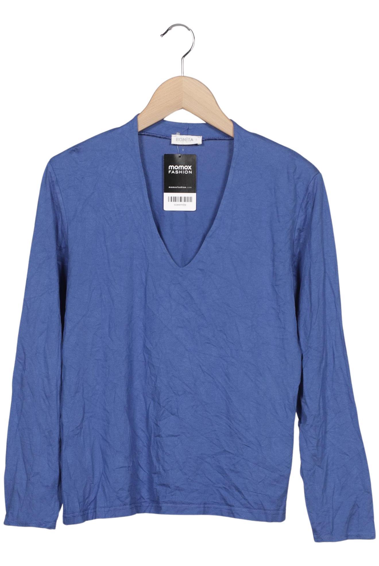 

Bonita Damen Langarmshirt, blau, Gr. 42
