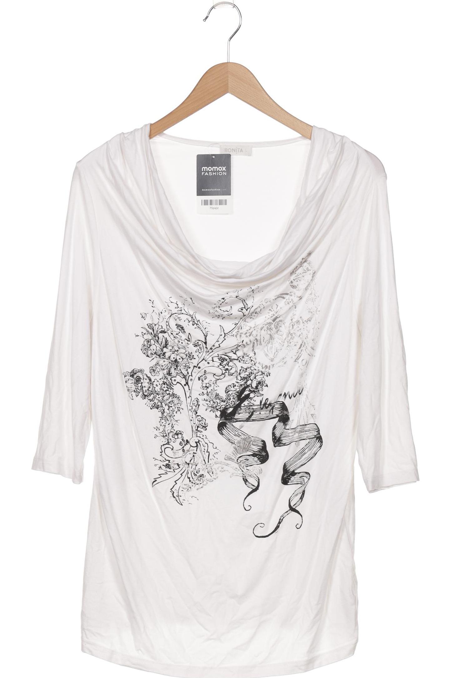 

Bonita Damen Langarmshirt, weiß, Gr. 42