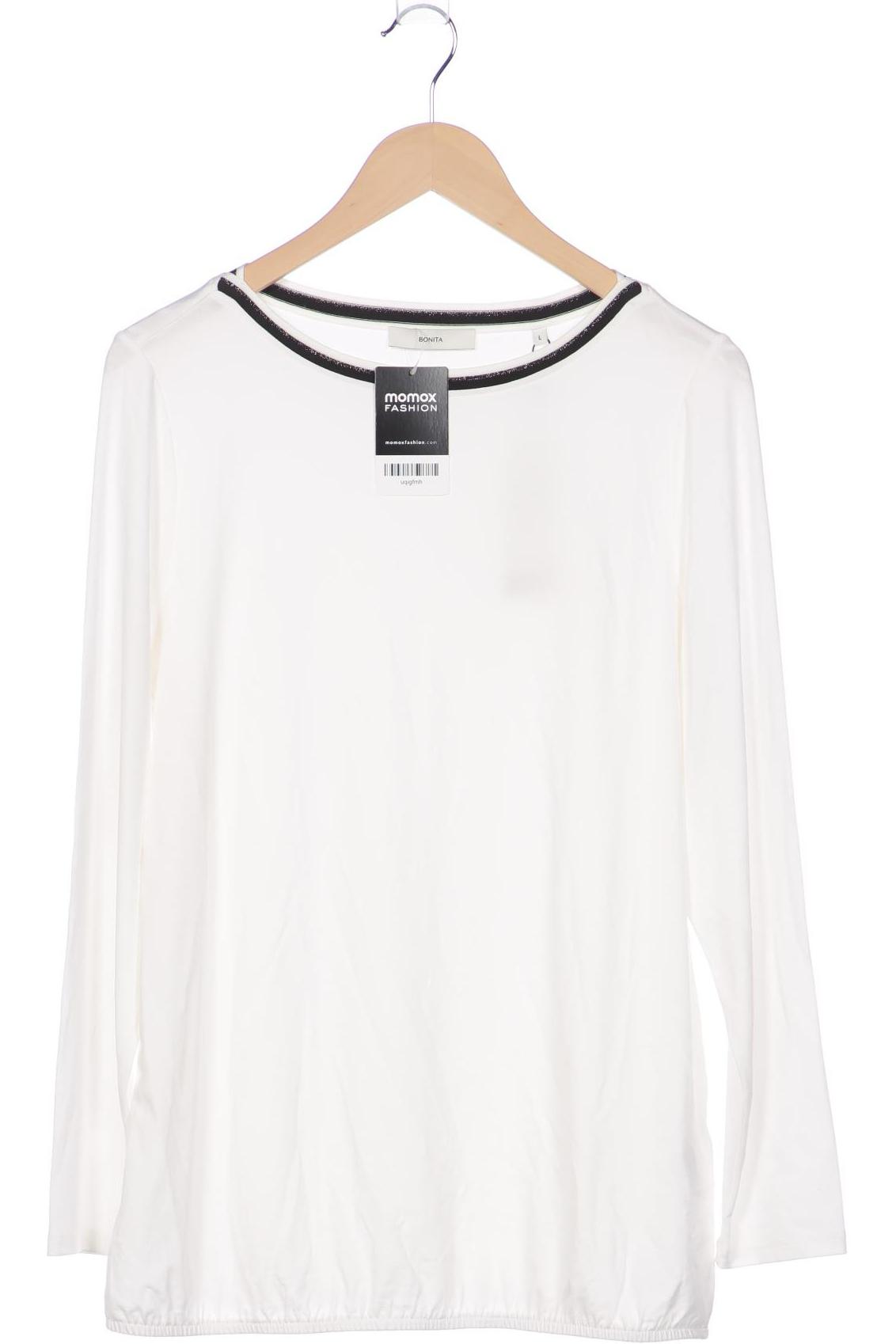 

Bonita Damen Langarmshirt, cremeweiß
