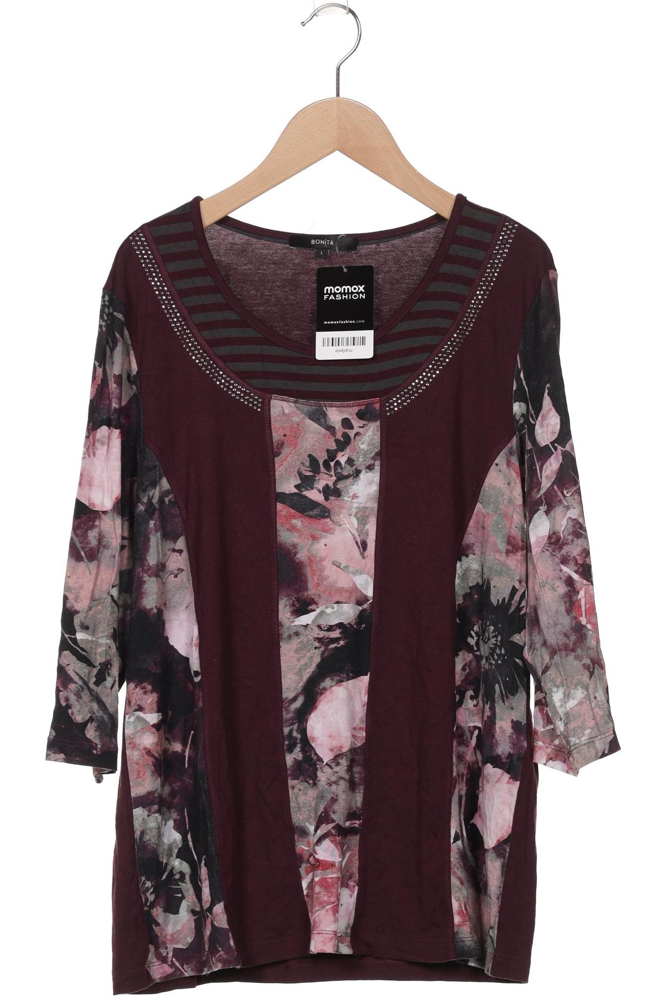 

Bonita Damen Langarmshirt, bordeaux, Gr. 42