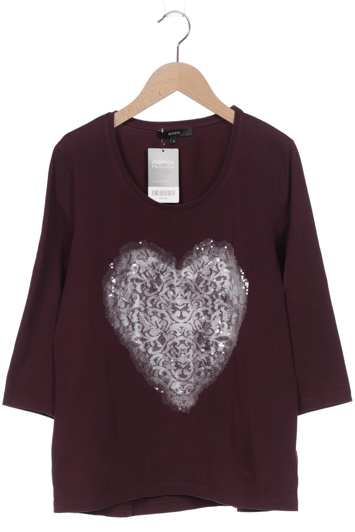 

Bonita Damen Langarmshirt, bordeaux, Gr. 38