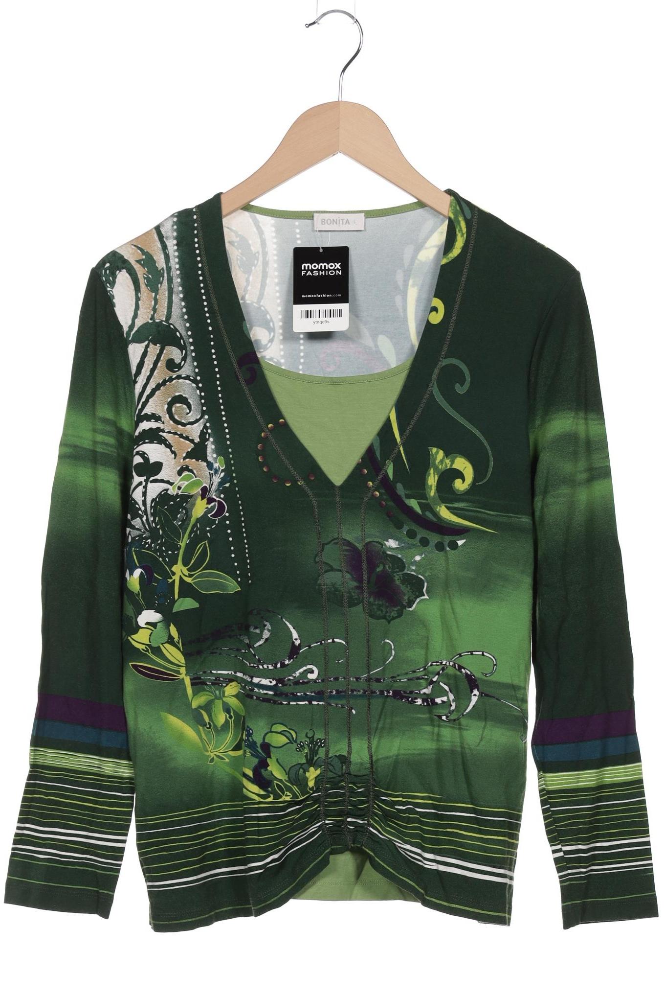 

Bonita Damen Langarmshirt, grün, Gr. 42