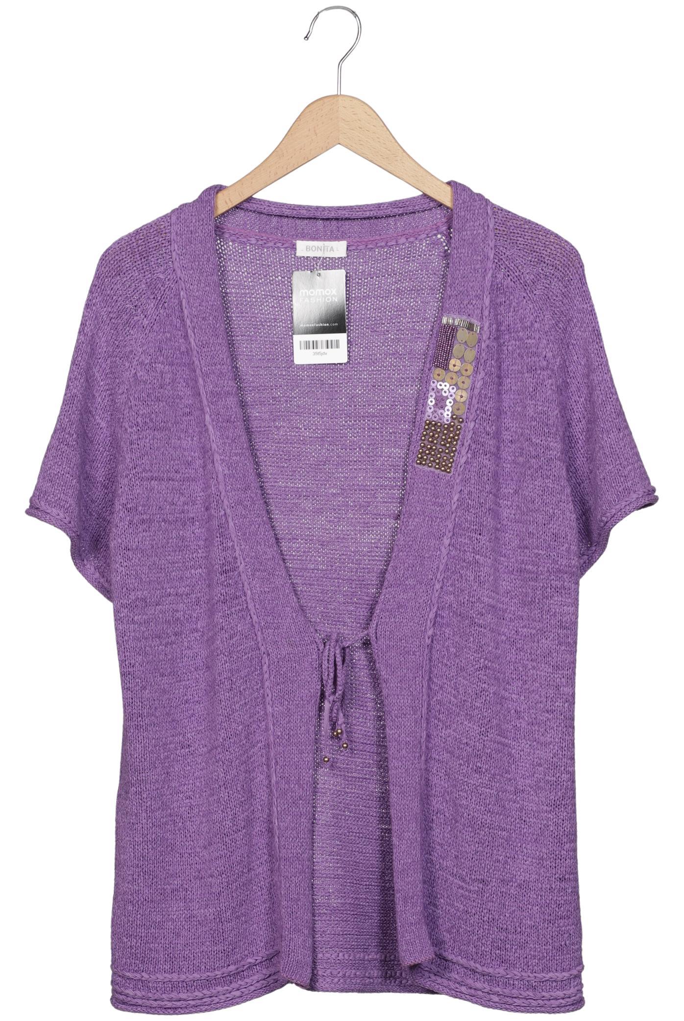 

Bonita Damen Strickjacke, flieder, Gr. 42