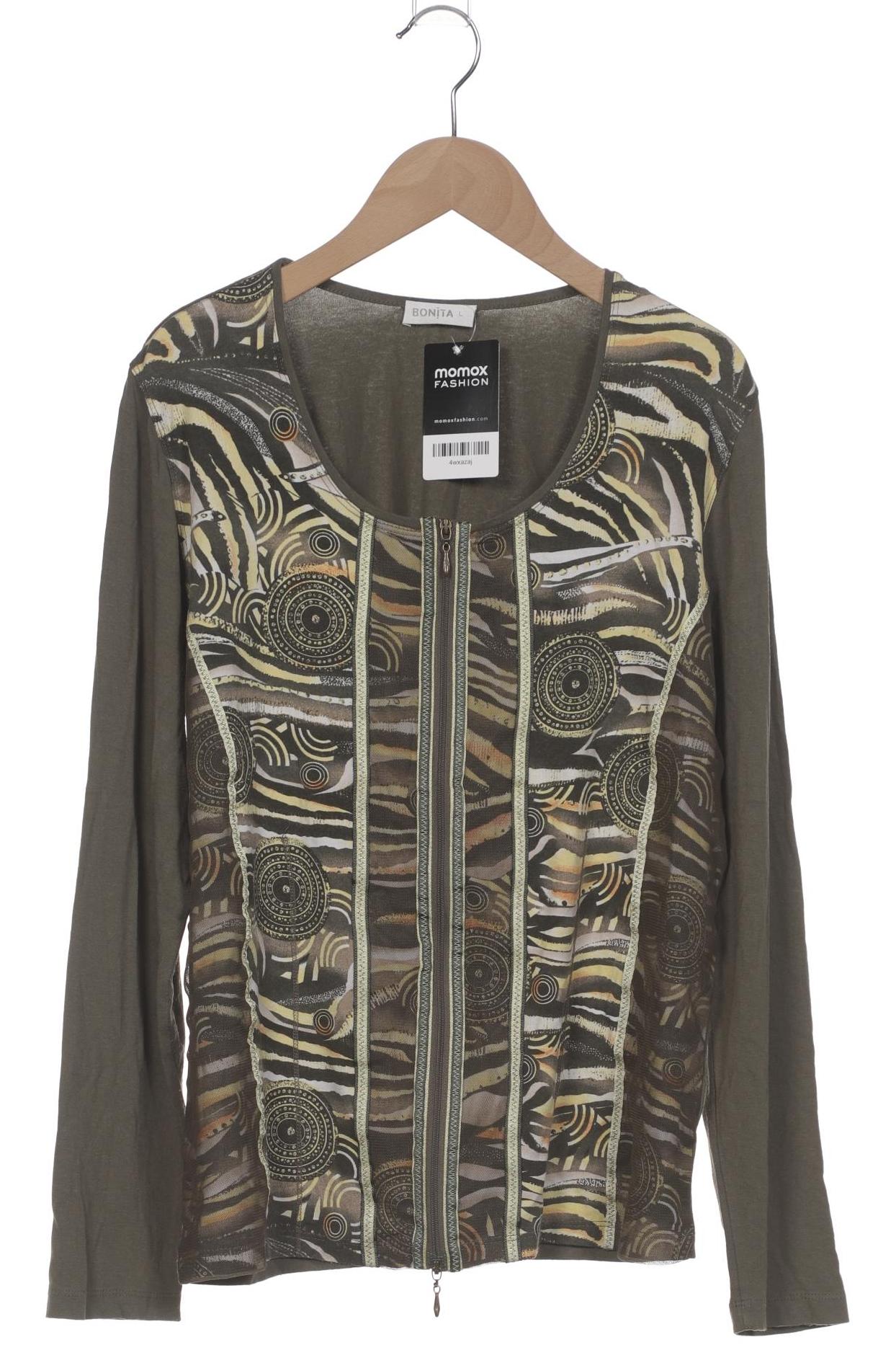 

Bonita Damen Strickjacke, grün, Gr. 42