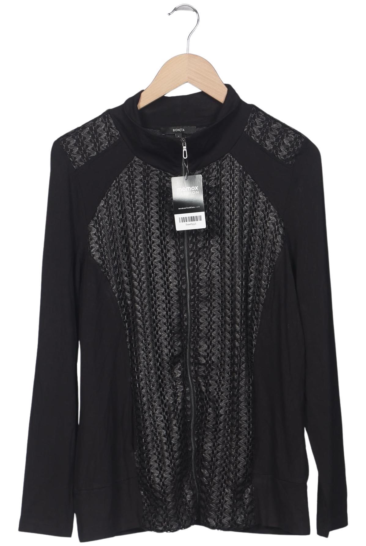 

Bonita Damen Strickjacke, schwarz, Gr. 42