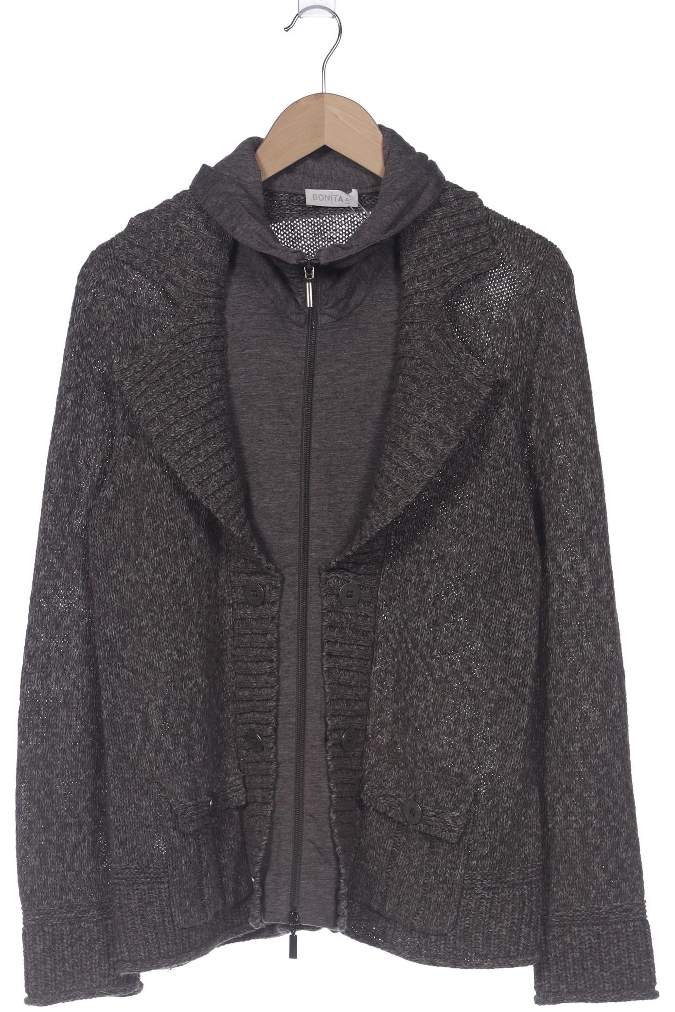 

Bonita Damen Strickjacke, braun, Gr. 44