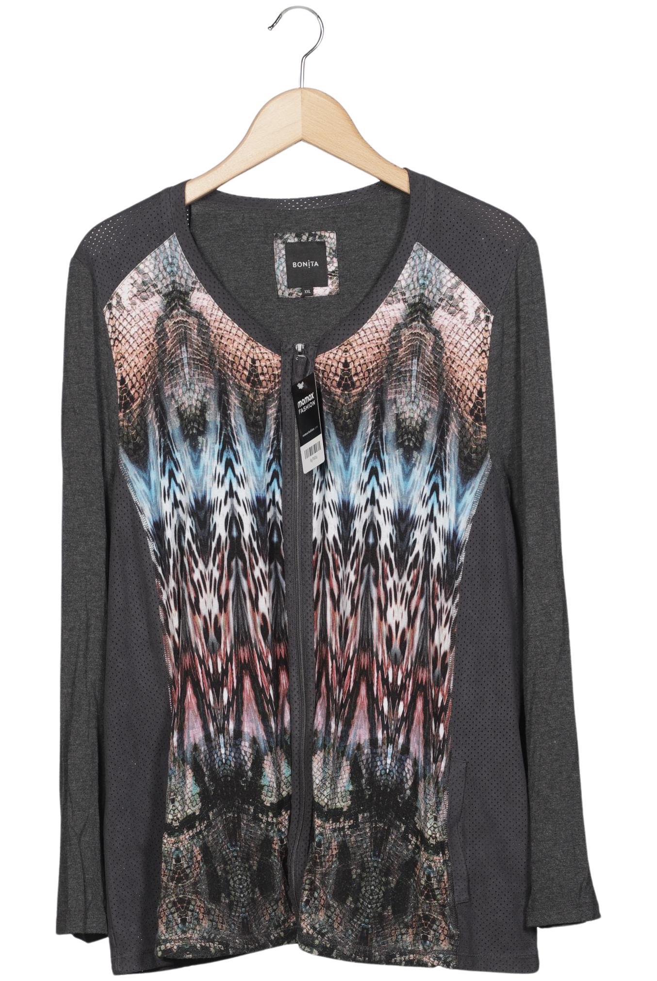 

Bonita Damen Strickjacke, grau, Gr. 46