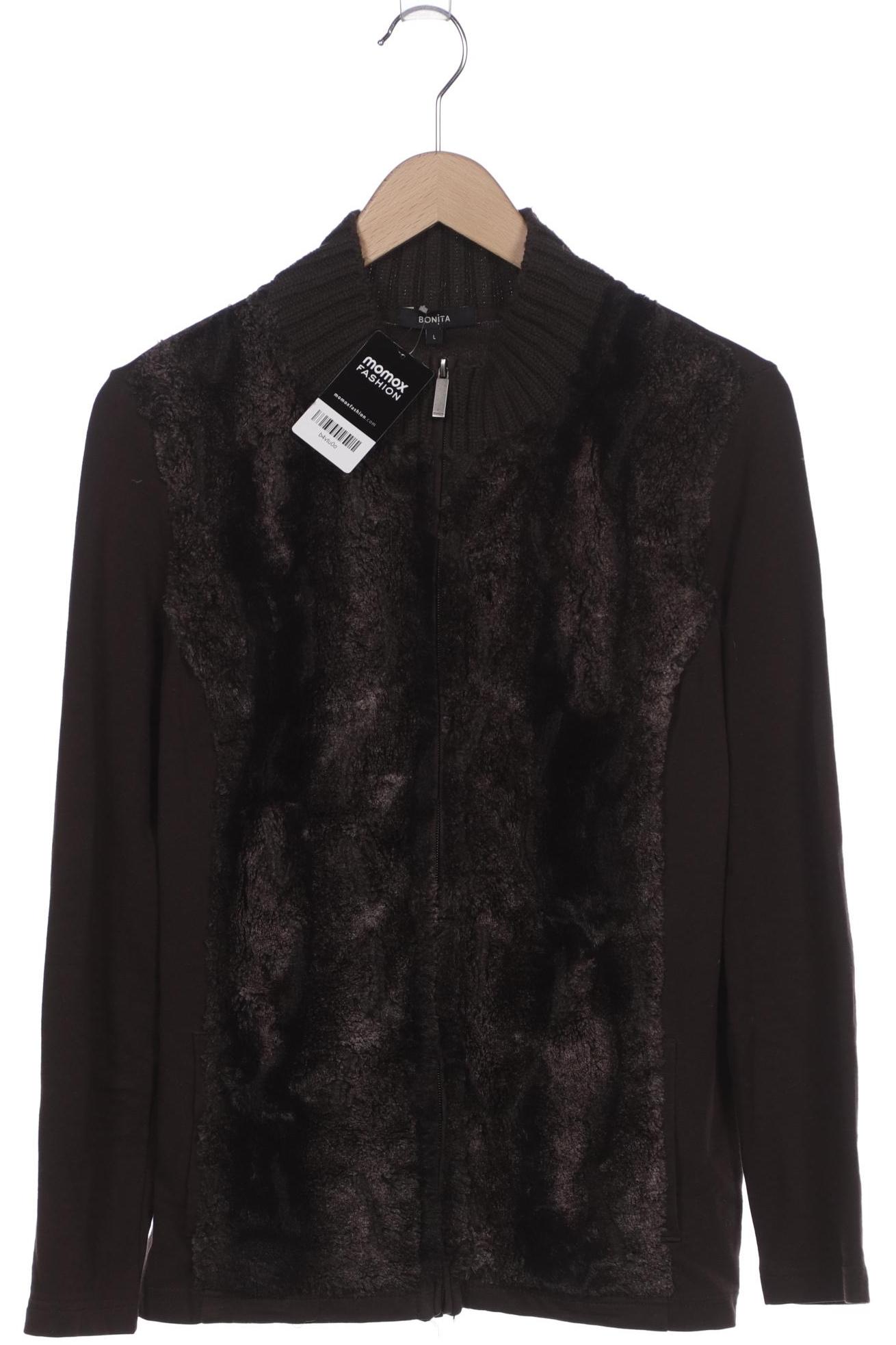 

Bonita Damen Strickjacke, braun, Gr. 42