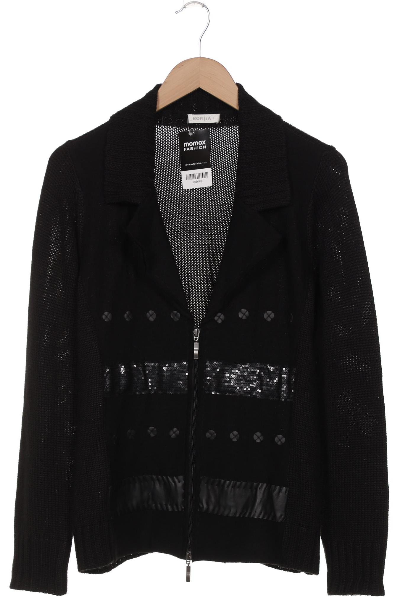 

Bonita Damen Strickjacke, schwarz, Gr. 42