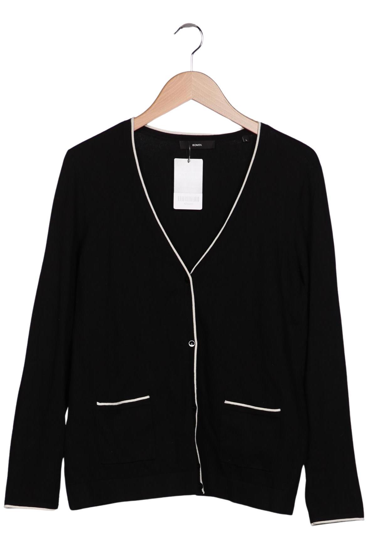 

Bonita Damen Strickjacke, schwarz, Gr. 42
