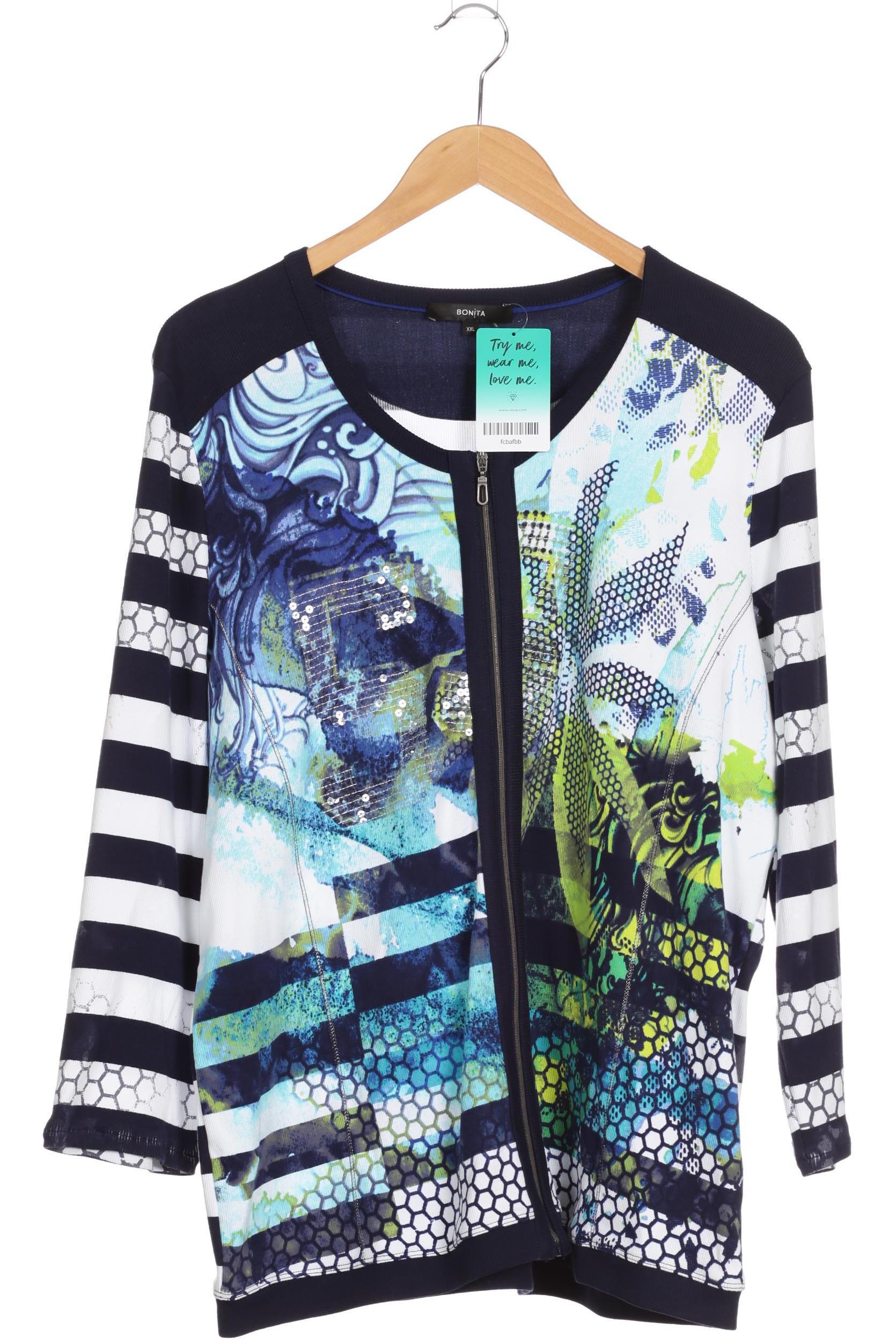 

Bonita Damen Strickjacke, blau, Gr.