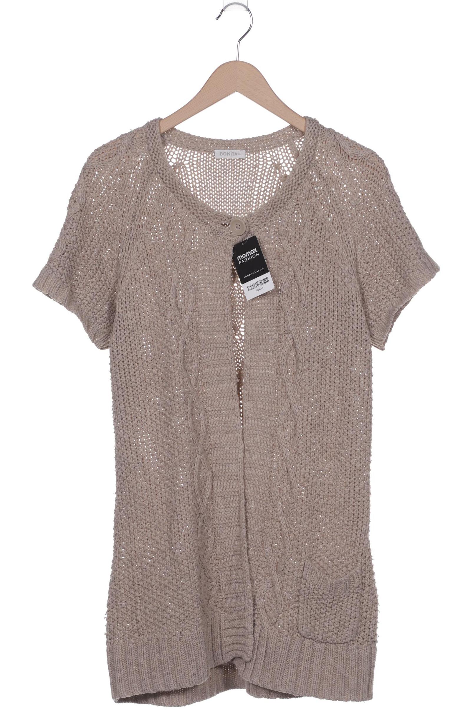 

Bonita Damen Strickjacke, beige, Gr. 44