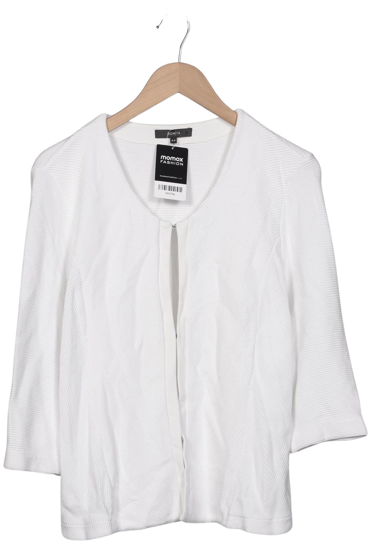 

Bonita Damen Strickjacke, weiß, Gr. 44
